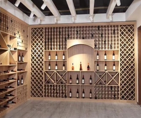 All aluminum wine cabinet